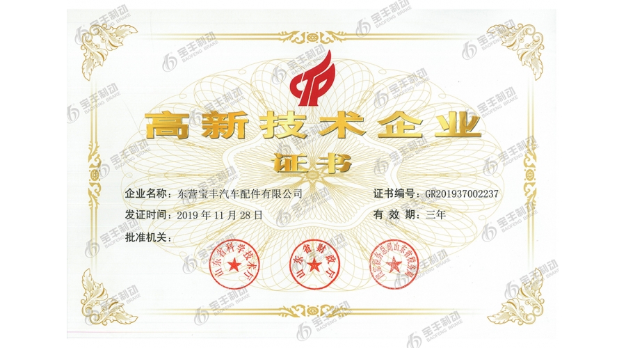 重点高新技术企业